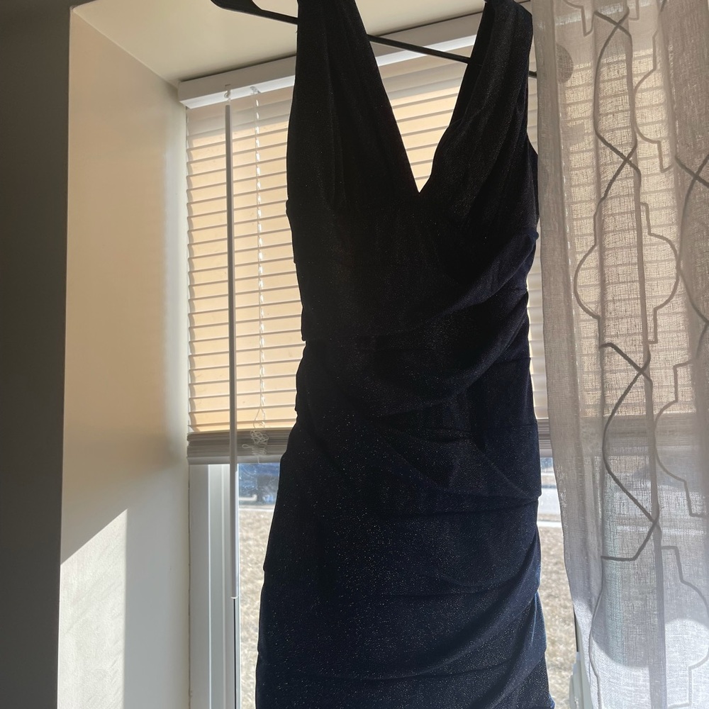 DARK BLUE SEQUIN DRESS